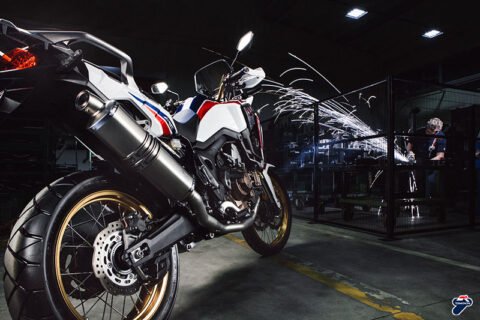 HONDA CRF 1000L AFRICA TWIN SILENCER TITANIUM SLIP ON - Image 2