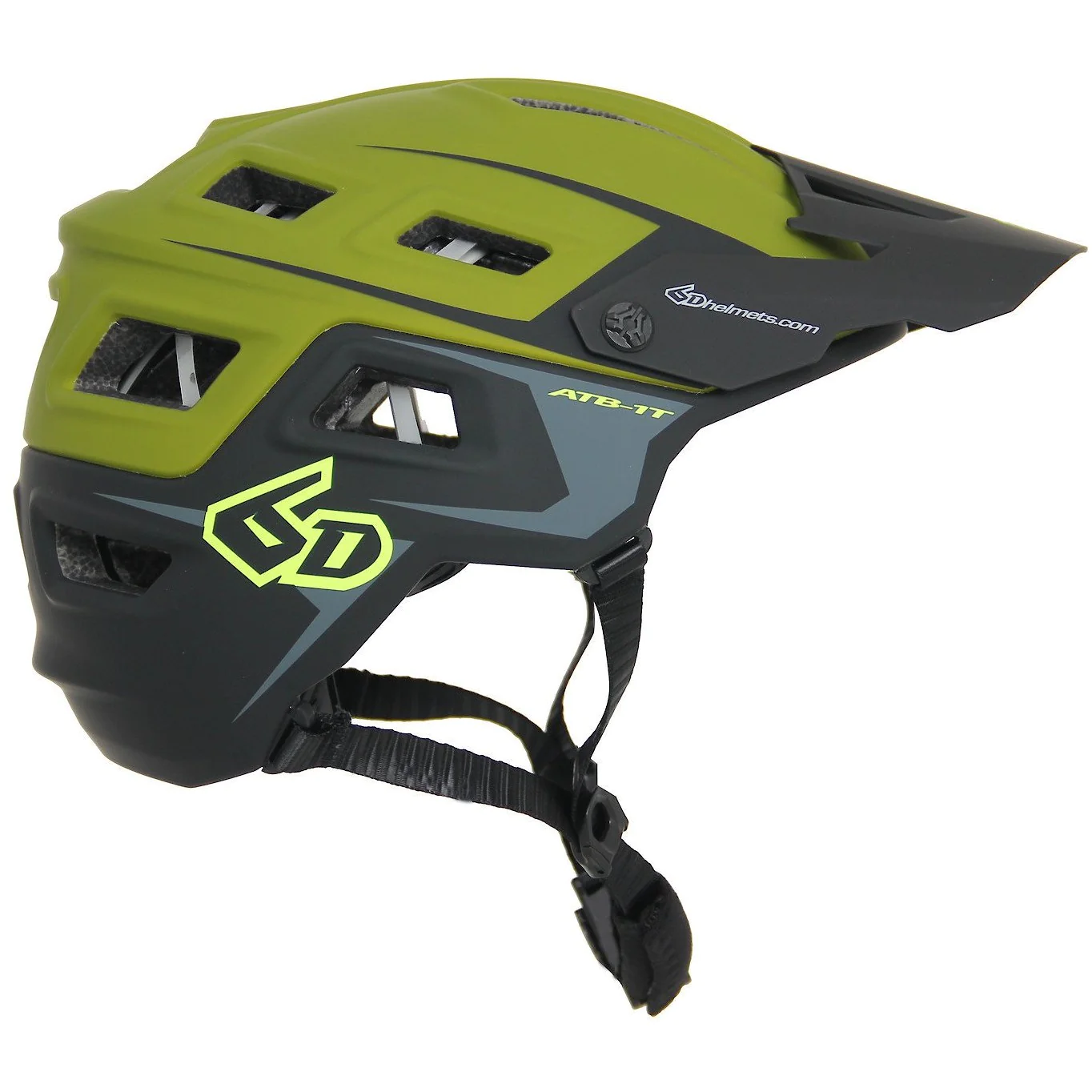 Mountain Bike Helmet Black/Olive (Extra Small to Small)